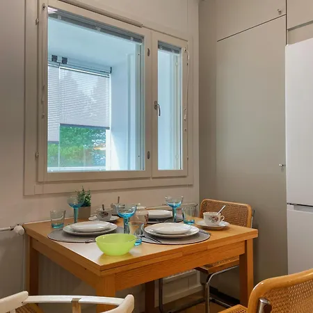 דירה 1br - Private Sauna & Balcony - Extra Single Bed אספו